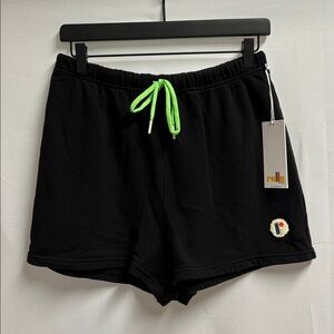 RALLY CLUB Brooks Terry Fleece Pickleball Shorts Black Size Medium NWT